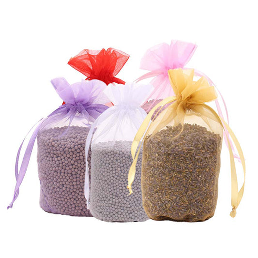 100pcs Round Bottom Organza Bags 110x160mm