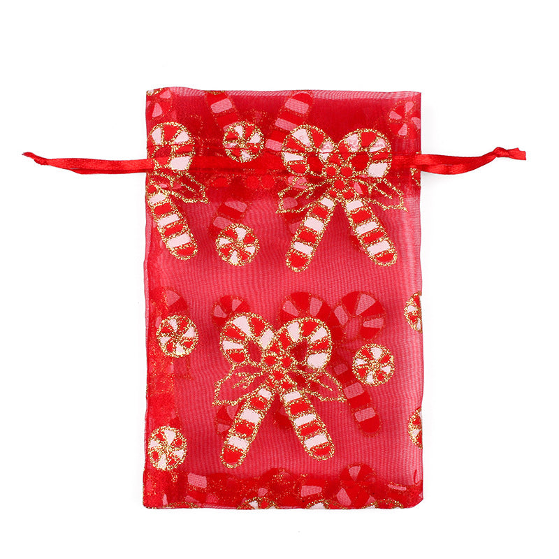 50pcs Christmas Organza Bags - 2 Sizes