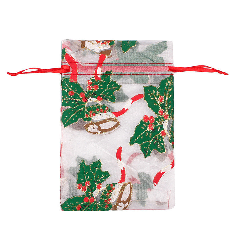 50pcs Christmas Organza Bags - 2 Sizes