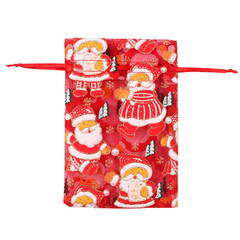 50pcs Christmas Organza Bags - 2 Sizes