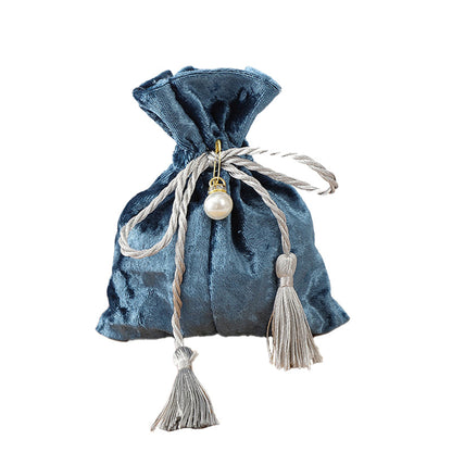 Luxury Felt Velvet Drawstring Bags 120x140mm