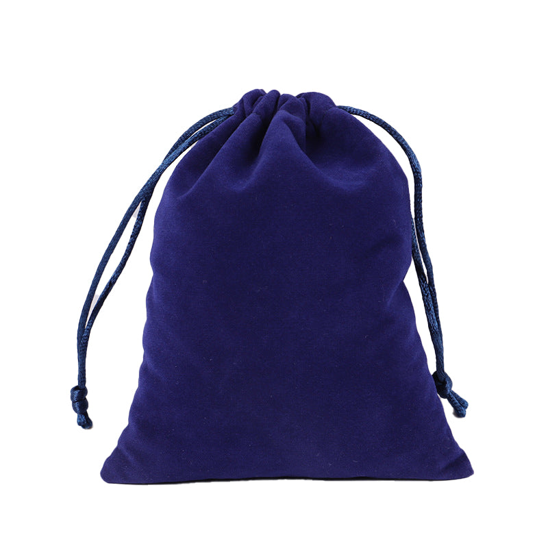 Double Sided Royal Blue Velvet Drawstring Bags - 4 Sizes – Pot Packaging