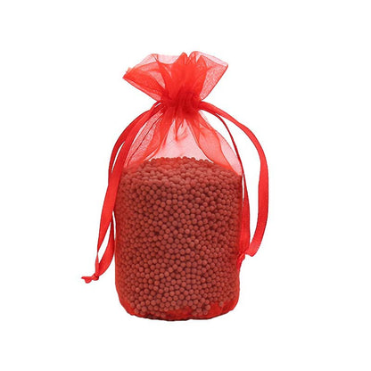 100pcs Round Bottom Organza Bags 110x160mm