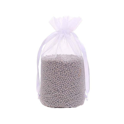 100pcs Round Bottom Organza Bags 110x160mm